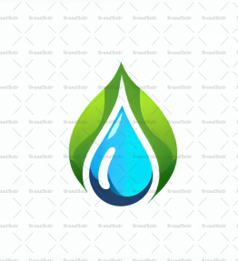 Wassertropfen und Blatt